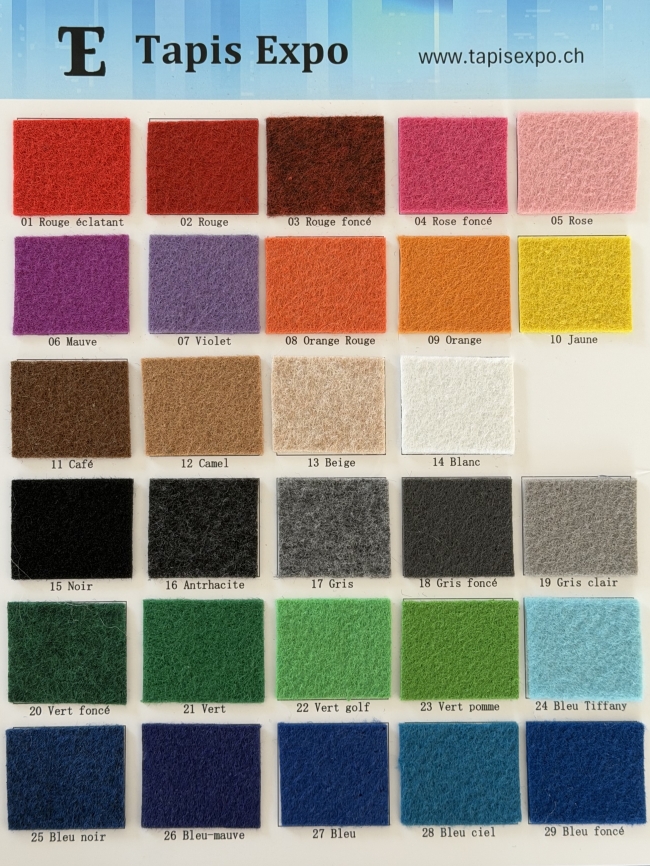 Palette des couleurs